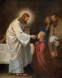 Jesus Giving Communion to St John